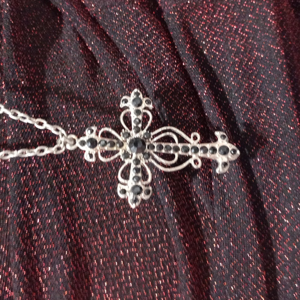 Costume Jewelry Cross Necklace